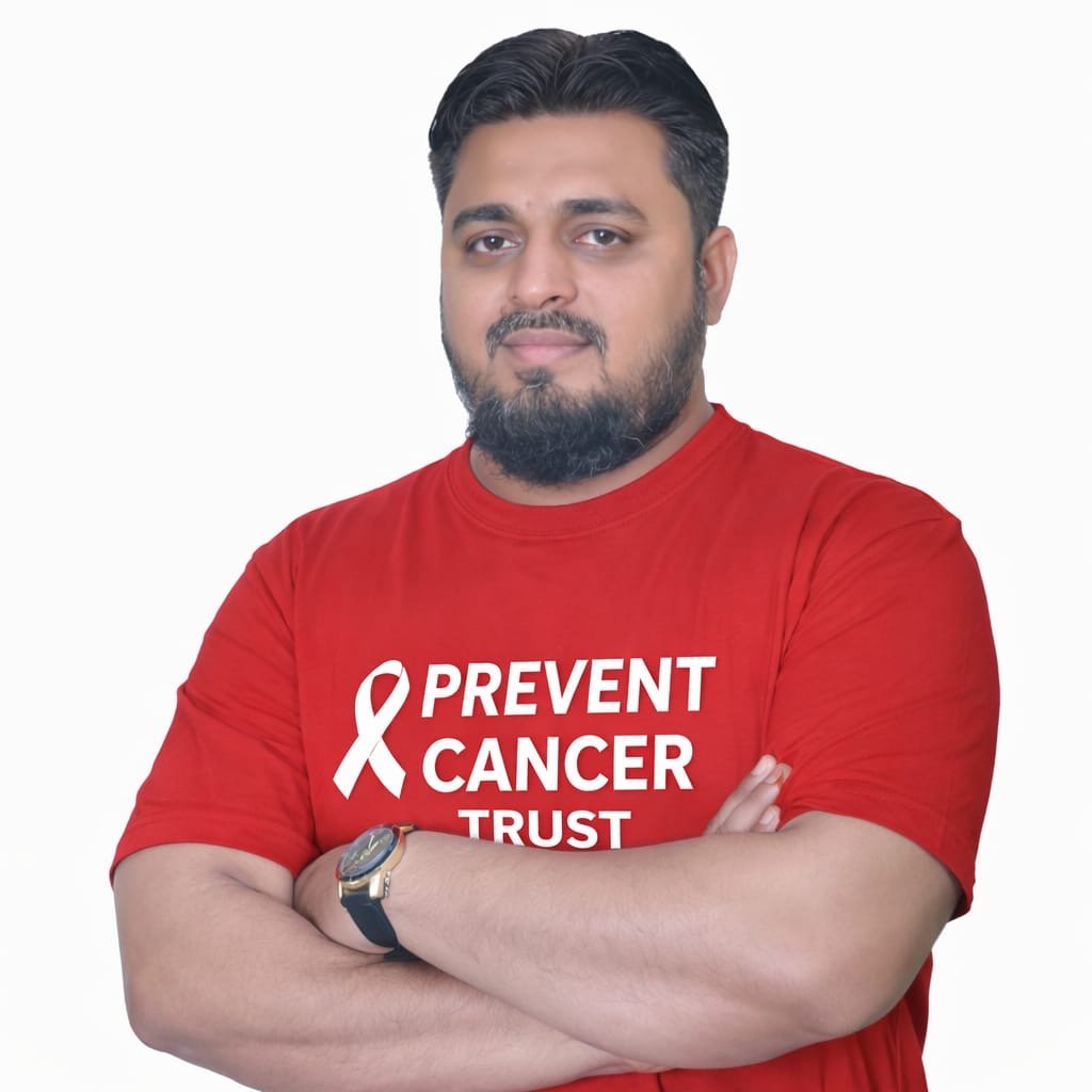 mohammed imran shaikh founder of prevent cancer trust